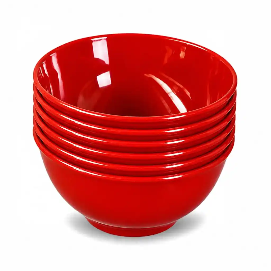 [K2806-R] Round Bowl 6" (Red)