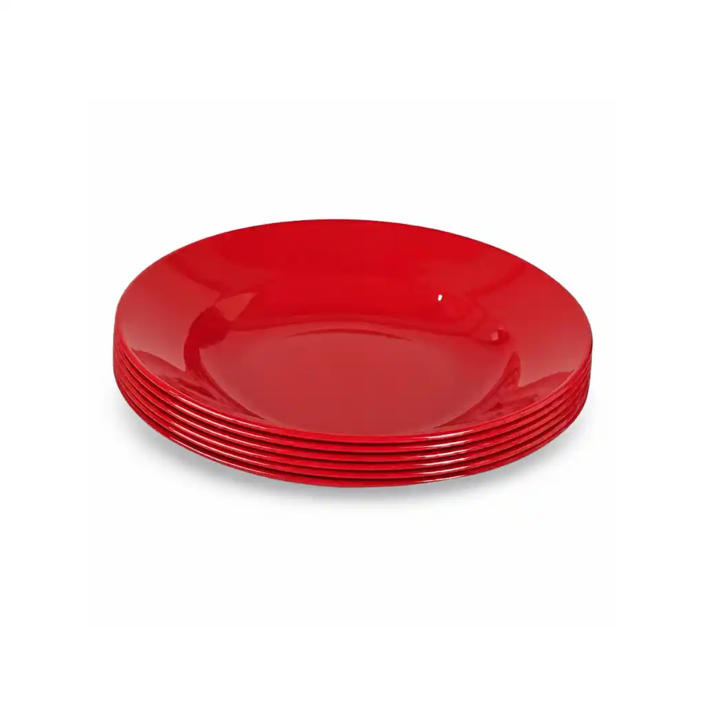 [K2305-R] Round Deep Plate 5" (Red)