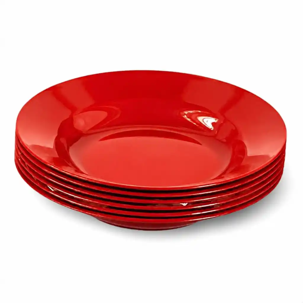 [K2310-R] Round Deep Plate 10" (Red)