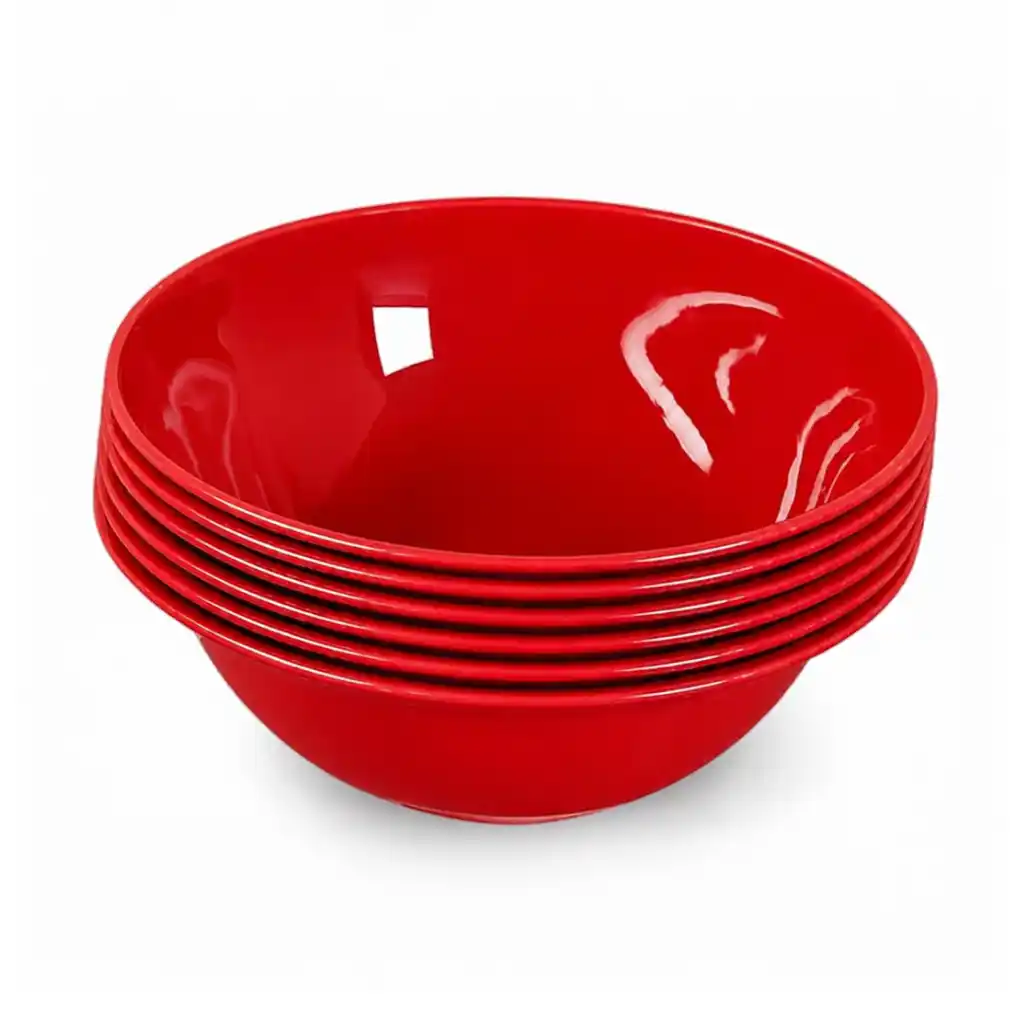 [K1805.2-R] Flared Round Bowl 5" (Red)