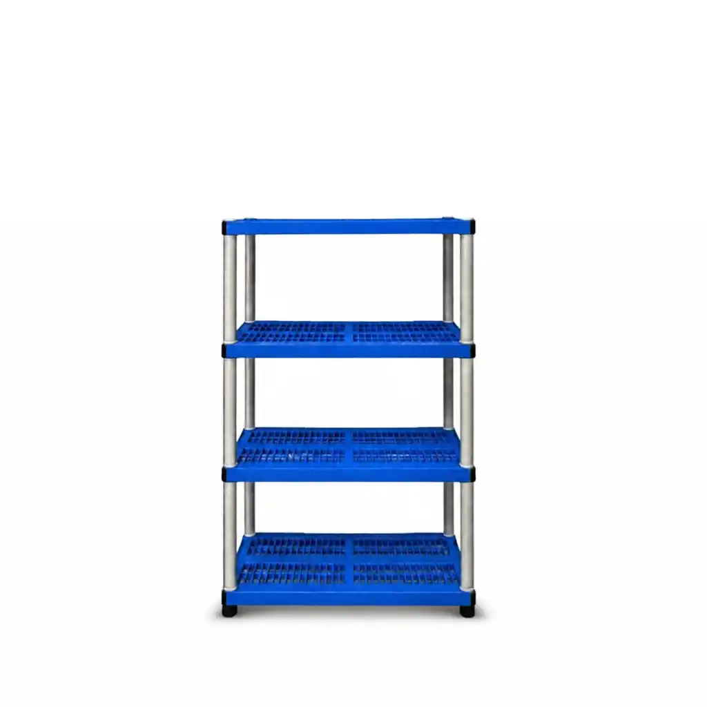 [J404N-SB] DIY Storage Rack 4 Tiers (S Blue)